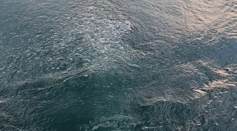 Bir şehrimiz, sudaki esrarengiz görüntüyü konuşuyor: Bayağı kaynıyor