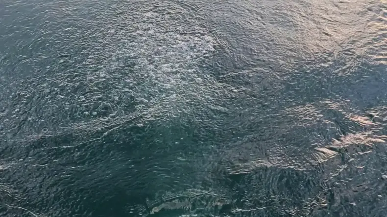 Bir şehrimiz, sudaki esrarengiz görüntüyü konuşuyor: Bayağı kaynıyor